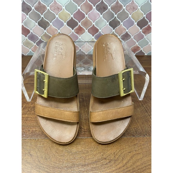 Women's Sorel Roaming Slide Sandal,‎ Velvet Tan Brown, Size 6.5 - Picture 1 of 10